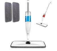 FACILITYS Balai Serpillière Spray avec Réservoir Intégré 300 ml - Balai Vaporisateur Microfibre pour Nettoyage Sol - Pulvérisateur Mop 2 Recharges Lavables - Tout type de sol
