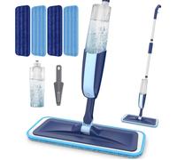 Balai serpillère vaporisateur, Serpillière microfibre avec spray, Nettoyage sol, Cuisine, Bois dur, Stratifié