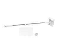 Balai Serpillière Mains Système Pince, Tête Plate Rotative 360 Degrés | Manche Ergonomique Réglable en Hauteur, Microfibres Lavables Multiples, pour Escaliers et Salles de Bains