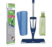 Balai Spray avec Reservoir - Bona + 850 ML Nettoyant pour Sols Durs + 2 Pads en Microfibre - Balai Serpillère Vaporisateur - Kit Nettoyage Sol - Balai Serpillere Professionnel