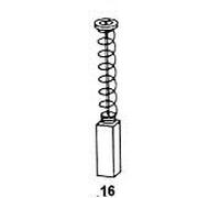 Balais de Charbon Asein 1137 pour Bosch B 8850, Bosch GBH 2 SR, Bosch GBH 2-20 REA, Bosch GBH 2-24 DSR, Bosch PBH 20-RF, Bosch PBH 20-RLE, Bosch UBH 2-20 SERL, Bosch UBH 2/20 RLE, Spit 321, Spit 325,