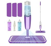 Balais Serpillère Vaporisateur,Balai Lave Sol avec Reservoir Spray Mop Professionnel Microfibre Mop Pulvérisateur pour la Maison