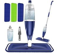 Balais Serpillère Vaporisateur Professionnel - EXEGO Spray Mop Microfibre Balai Lave Sol avec Reservoir 3 tampons en Microfibre Wet Mop Balai Pulvérisateur pour Le Bois Dur, Le Stratifié, Le Bois