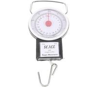 Balance à Bagages Blanc 22kg Portable Suspendue Crochet | Acier, Métal et Plastique, Format Compact, Contrôle de Surcharge, Usage Maison ou Quai, pour Valise