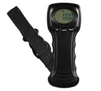Balance à Bagages Numérique LCD Compacte, 10g à 44kg, Noir | Plastique Léger, Usage Portable, Fonctionnement Simple, 2 Piles Aaa Non Incluses, Affichage Rétroéclairé