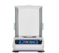 Balance analytique de laboratoire électronique numérique à écran tactile haute précision, 0,001 g, 1 mg, plateau rond, 200 g/300 Qualité commerciale