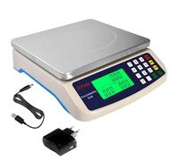 Balance Commerciale Poids-Prix 40kg / 1g, Balance de Marché Professionnelle avec Fonction Comptage, Idéale pour Cuisine de Restaurant, Traiteurs et Commerces