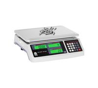 Balance compteuse - 30 kg / 1 g - 30,5 x 20 cm - 72 h d'autonomie - 3 écrans LCD | Steinberg Systems