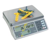Kern & Sohn Balance compteuse CXB 6K0.5 – 6 kg, résolution 0,5 g – Batterie/secteur – Argent