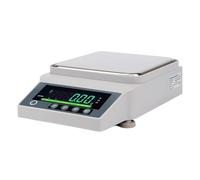 Balance d'analyse numérique professionnelle Échelle de laboratoire de précision 5 kg Max Capacité LCD d'affichage rétro-éclairé Panneau en acier inoxydable RS232 Interface Outil de pesage précis pour