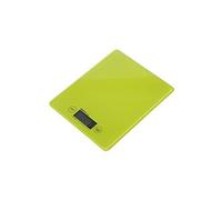 Balance de cuisine pèse-lettre mixte gloss, 5 kg, surface en verre, verre, vert clair, 16.5 x 20.5 x 1.5 cm 1666054
