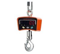 Balance de grue à échelle suspendue numérique 1000 kg/2200 lb avec grand écran LCD Balances crochet robustes industrielles rechargeables 1500 mAh Artisans ou Ouvriers