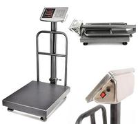 Balance de plateforme, capacité 800 kg, balance industrielle 60x80 cm | Balance de stockage avec fonction de totalisation, précision de 200 g, tare, affichage numérique, robuste