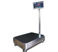 Balance de plateforme étanche, capacité 150 kg / résolution 0,05 kg, plateforme en acier inoxydable de 40 x 50 cm, batterie et alimentation secteur inclus. Balance industrielle, balance pour poissons,