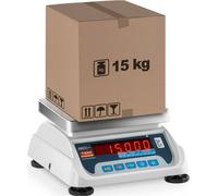 Balance de table Expondo TEM - calibrée - 6 kg / 2 g - 15 kg / 5 g - 17 x 22 cm - LED
