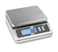 Balance de Table [Kern Fob 7K-4Nl] Balance Compacte en Acier Inoxydable avec Protection Contre La Poussière Et Les Éclaboussures Ip67, Plage de Pesée [Max] : 5 Kg / 7,5 Kg, Précision D'affichage [D] : 0,5 G / 1 G, Reproductibilité : 0,5 G / 1G, Linéarité : 15G / 3g