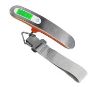 Balance électronique portable avec surface en acier inoxydable, balance à bagages de haute précision, balance de 50 kg for la pêche, les voyages et la maison(Orange)