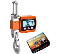 Balance industrielle électronique de 500 kg avec capteur de précision et mini-balance LCD portable avec crochet Traduit en allemand : Balance industrielle électronique de 500 kg avec capteur de préci