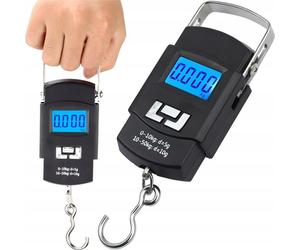 Balance numérique pour bagages à main 50 kg, noire, compacte