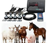 Balance numérique pour bétail avec Conversion A/N Haute précision, système de Pesage Portable pour bovins, Ovins et caprins, Grand écran rétroéclairé pour Usage agricole, Ranch et vétérinaire