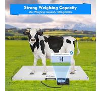 Balance numérique pour chiens, balance pour animaux de 300 kg, avec 4 piles AA et adaptateur secteur. Écran LCD. Balance pour animaux, idéale pour les chiens, balances vétérinaires, balances pour chat