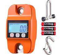 Balance numérique pour grue - Balance suspendue 400 kg - Boîtier en fonte d'aluminium - Écran LCD - Graduation 100 g - Affichage à trois niveaux - Également utilisable comme balance pour gibier/poisso