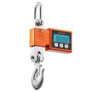 Balance numérique pour grue, capacité maximale de 1100 lb/500 kg, balance industrielle robuste avec boîtier en aluminium moulé et écran LCD, division de 100 g et commutateur à 3 unités, réglage d'arrê