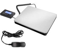 Balance plate-forme 180 kg/50 g, balance industrielle numérique, plate-forme en acier inoxydable, KG/LB/OZ, écran LCD externe avec câble, brun