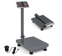 Balance Plateforme Professionnelle COSTWAY 50-300 KG Écran LED Haute Précision Conversion d'Unité LB/KG