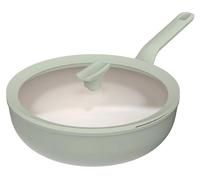 Balance poêle wok avec couvercle, 28 cm, 4,2 L, Sauge, Aluminium recy ergHOFF | Leo Line