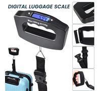 Balance Portable LCD numérique pour bagages, 50kg/110lb, pour valise, sac à bagages de voyage, crochet de pondération pour poisson, balances suspendues Type 1 Hook 1pc