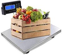 Balance Postale Electrique Ecran LCD avec Grande Plate-Forme en Acier INOX, Capacité de 150KG/0.05KG et 300KG/0.1KG