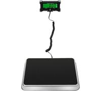 Balance pour colis - Balance de table - Capacité de charge 200 kg - Qualité industrielle robuste - Écran LCD - Pour le courrier, les colis, les entrepôts et les bagages - Noir