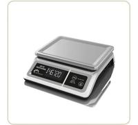 Balance Professionnelle LBP 50 Professional, USB, 50 kg, Rechargeable, Écran LCD Rétroéclairé, Plateau Inox Amovible, Gris