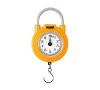 Balance suspendue à ressort avec crochet, pointeurs portables, balance suspendue de 10kg pour bagages de poche de pêche, balance alimentaire chromée bleue/jaune
