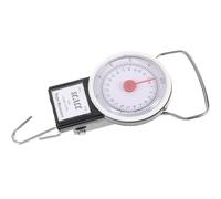 Balance Suspendue Portable Crochet, Charge 22kg, Métal Blanc | Pèse-bagage Numérique, Usage Voyage et Marché, pour Paquet de Courses, Compact, Boîtier Métal Blanc
