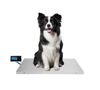 Balance vétérinaire électronique à plateforme numérique 103 x 53 cm | Grande balance pour animaux de compagnie jusqu'à 300 kg, LCD externe, plateforme pour animaux et marchandises