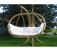 Balancelle Amazonas GLOBO ROYAL CHAIR NATURA 176 x 118 x 72cm coloris naturel