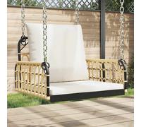 Balancelle avec Coussins Siège de Balançoire Jardin Résine Tressée Acier vidaXL