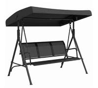 Balancelle de jardin Outsunny Acier 175x118x159cm Noir
