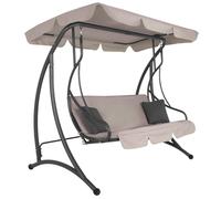 Balancelle de jardin Springos® Premium 3 places 190 x 176 cm avec 2 coussins
