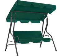 Balancelle de jardin Vert 170 x 110 x 153 cm Tissu