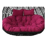 Balancelle d'extérieur 2 places en osier imperméable et résistant au soleil pour 2 personnes - Épais - Lavable - Parfait pour la terrasse et le jardin relaxant.