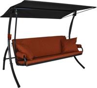 balancelle Elegance Joy - balancelle de jardin pour s'asseoir, s'allonger et se détendre, avec fonction lit, terre