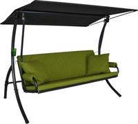 balancelle Elegance Joy - balancelle de jardin pour s'asseoir, s'allonger et se détendre, avec fonction lit, vert