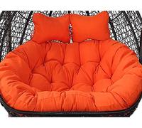 Balancelle en osier avec coussins pour 2 personnes - Hamac de rechange double, parfait pour le balcon, le jardin et la relaxation du jardin