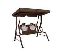 vidaXL Balançoire Hollywood pour enfants Tissu 115×75×110 cm brun