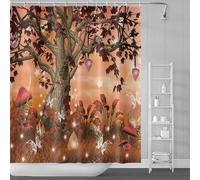 Balancelle suspendue - Mobilier de salle de bain - Polyester hydrofuge - 180 x 180 cm - Promenade automnale dans les bois