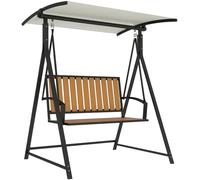 Balançoire de jardin Outsunny avec auvent réglable, modèle 2 places