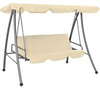 Balançoire de style hollywoodien avec auvent, balançoire de jardin, structure de balançoire, balançoire pour jardin, structure de balançoire, couleur sable